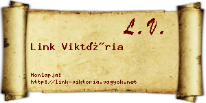Link Viktória névjegykártya